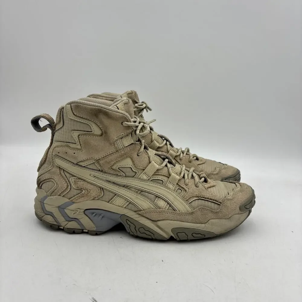 ASICS GEL Nandi Hi Tan Suede Trail Sneaker Boots Mens 11.5 Tactical Gorpcore